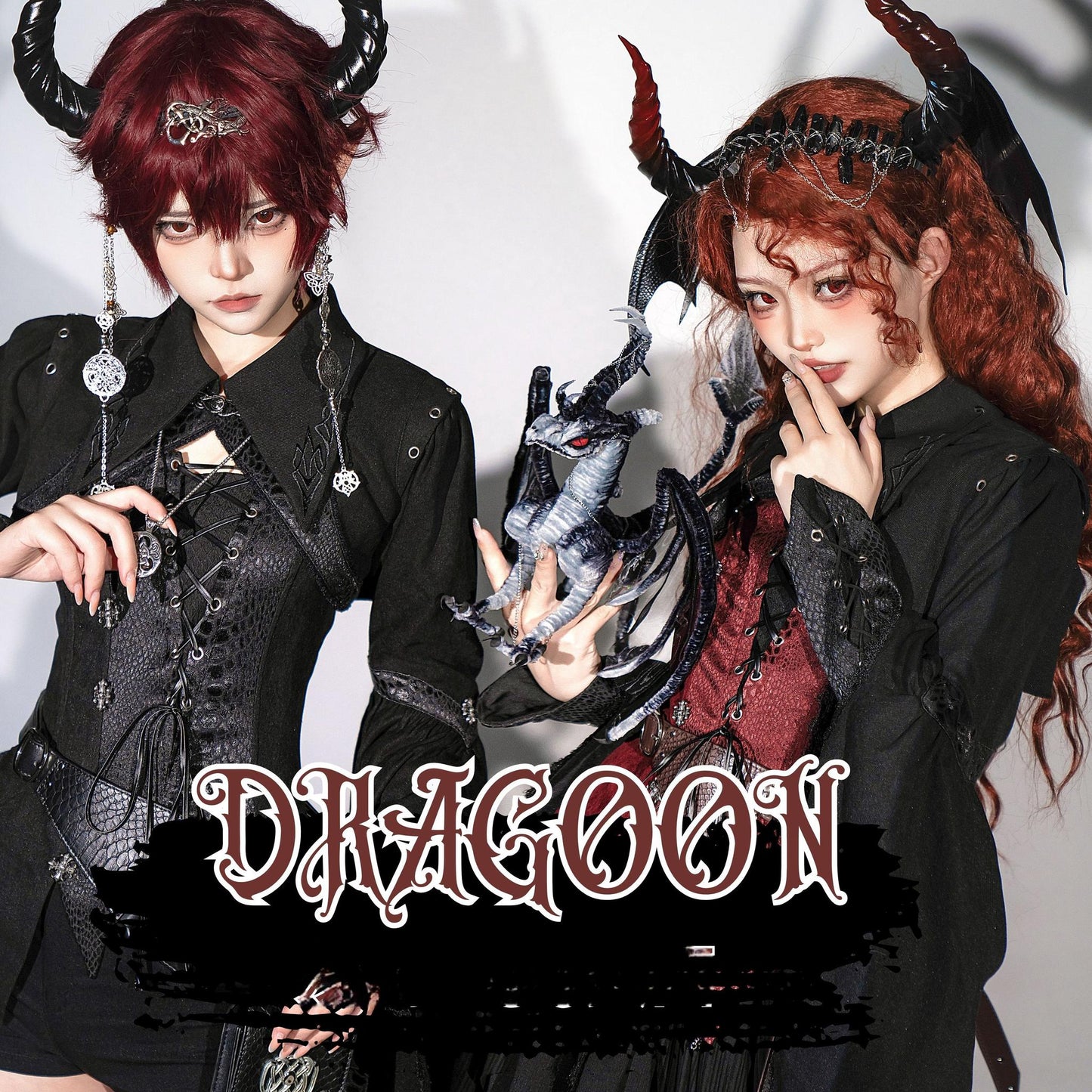 Wuyuzhe - Dragoon Knight 3.0 Version - Western Fantasy Style Lolita Irregular Skirt Set Lolita Vest