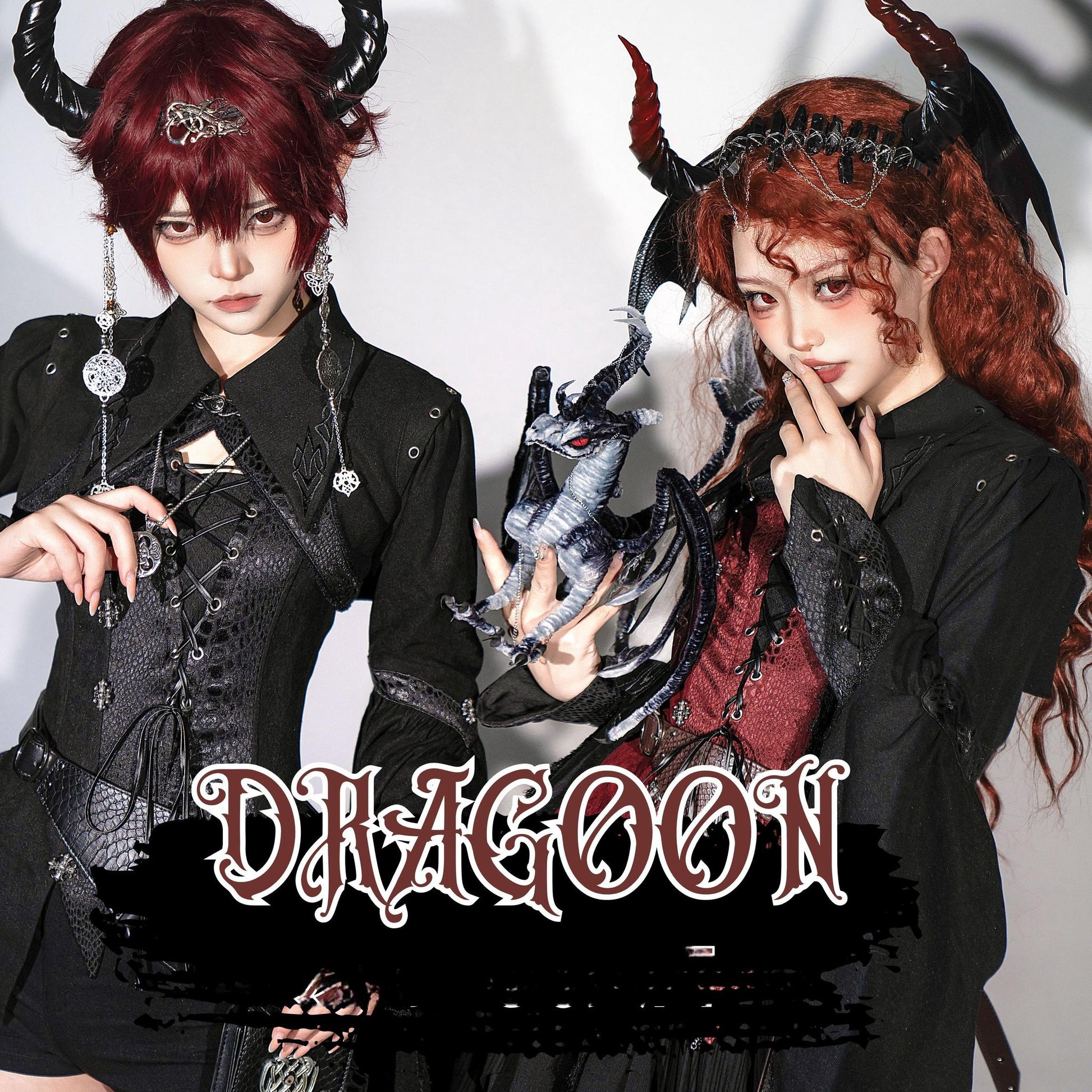 Wuyuzhe - Dragoon Knight 3.0 Version - Western Fantasy Style Lolita Irregular Skirt Set Lolita Vest