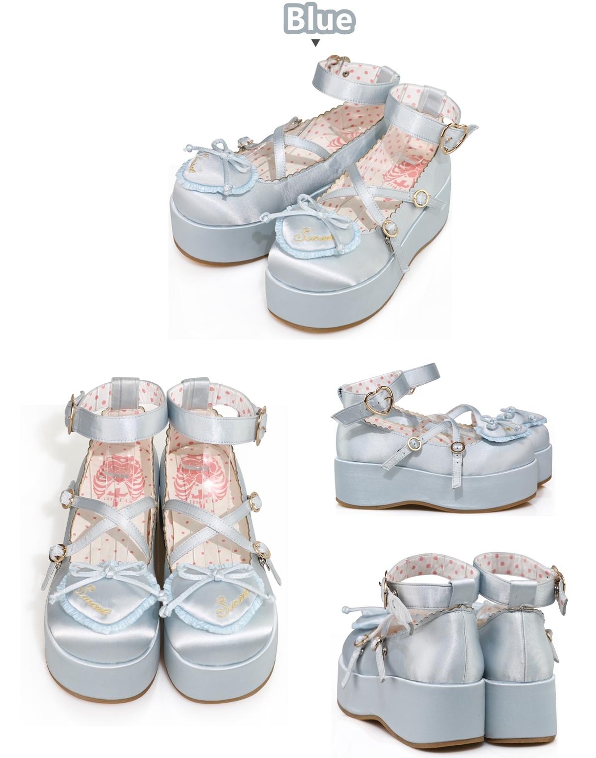 MODO - Deep Sleep Dream - Kawaii Lolita Shoes Muffin Platform Round Toe