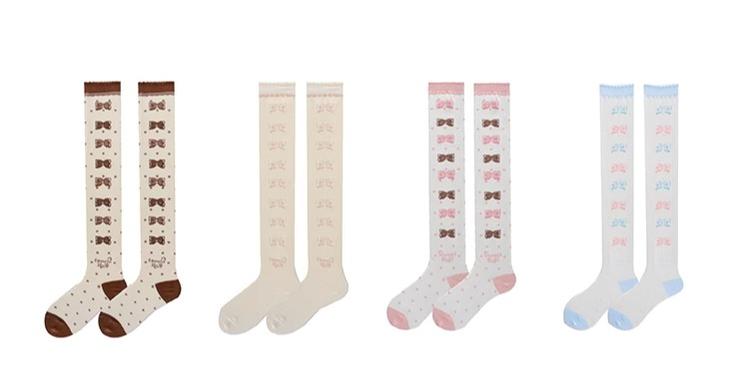 Roji Roji - Winter Lolita Thigh High Socks Slim Leg Socks