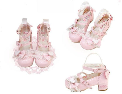 Aimee - Sakura - Sweet Lolita Heels Cute Mid-heel Mary Jane Shoes