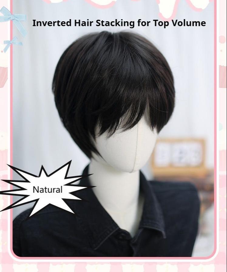 Dalao Home - Ouji Lolita Short Wig with Natural Color and Layered Cuts