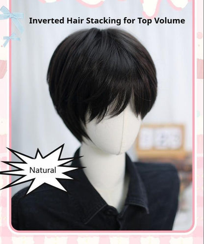 Dalao Home - Ouji Lolita Short Wig with Natural Color and Layered Cuts