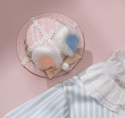 Forest Fluorescent Carps - Ouji Lolita OP Dress Circus Lolita Strip Prince Suit