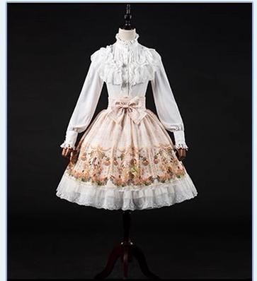 Manyiluo - Elegant Lolita A-type Adjustable Fishbone Pannier