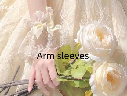 Uncle's Workshop - White Wave Tide - Sweet Lolita JSK Dress Solid Color Dress