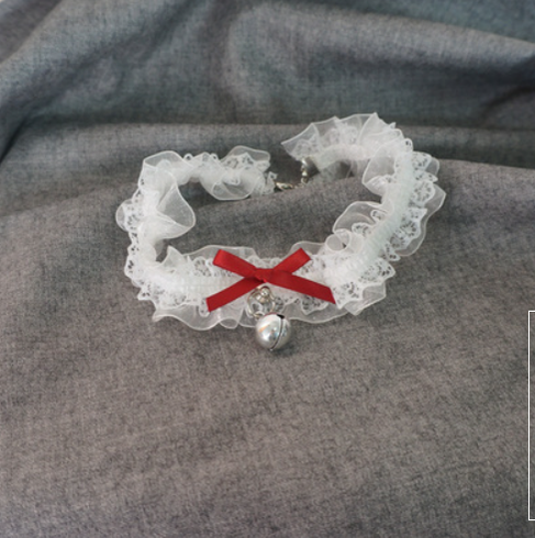 MaoJiang Handmade - Kawaii Lolita Lace and Bell Choker