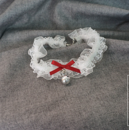 MaoJiang Handmade - Kawaii Lolita Lace and Bell Choker