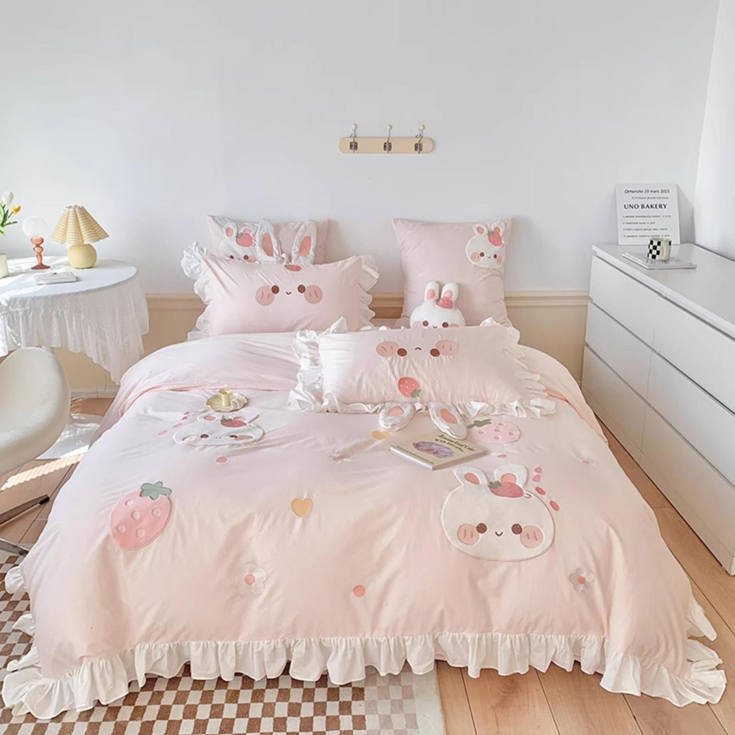 MiLL - Kawaii Lolita Rabbit Print Bedding Lolita Bedroom Set