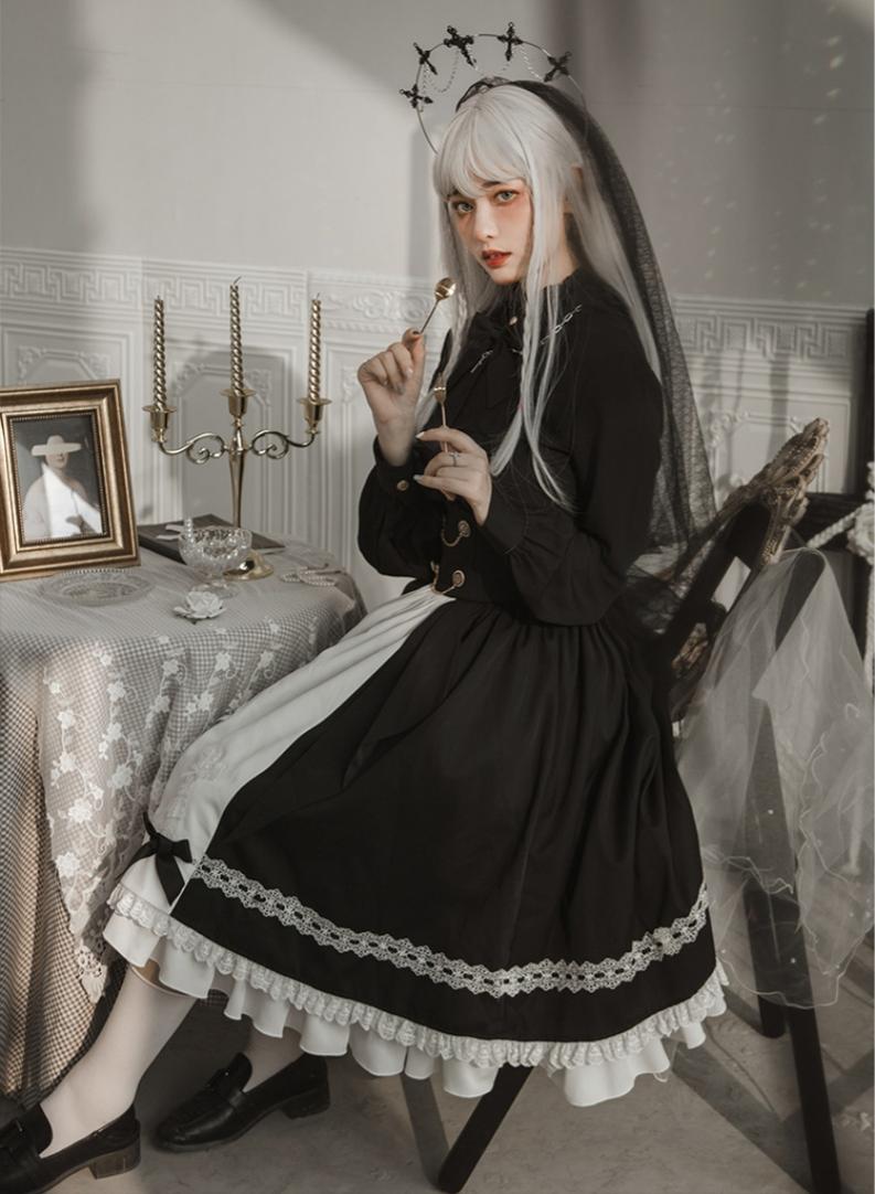 CastleToo - Holy Academy - Gothic Lolita Prince Skirt Set