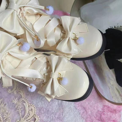 Fairy Godmother - Enthusiastic Ideation - Elegant Lolita Shoes Fleeced Short Martin Boots