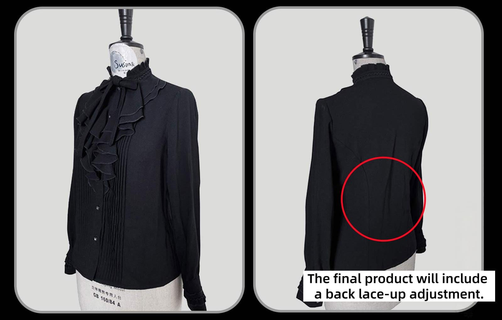 Susin Lolita - Bone-Eroded Butterfly - Gothic Lolita JSK & SK Set