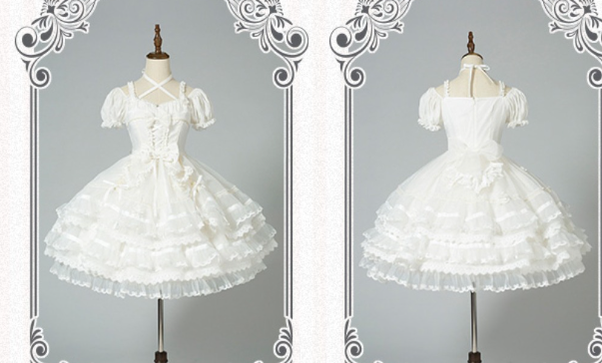Puppets and Doll - Sweet Lolita OP Dress Multicolor