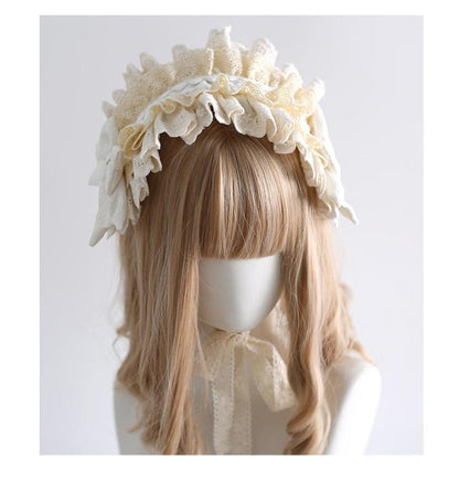 Xiaogui - Sweet Lolita Headband Lace Hairband Ballet Style