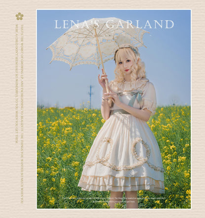 Magic Tea Party - Classic Lolita JSK Dress Solid Color Short Sleeve Dress