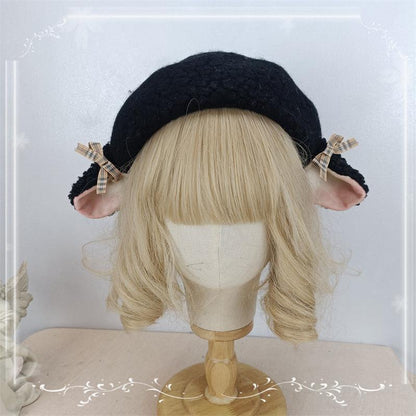 Cocoa Jam - Upgrade 3D Sheep Ear Lolita Beret