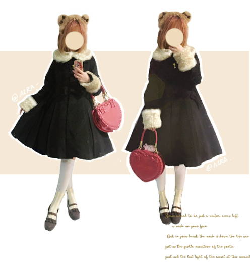 Unideer - Casual Lolita Winter Wool Down Coat Multicolors