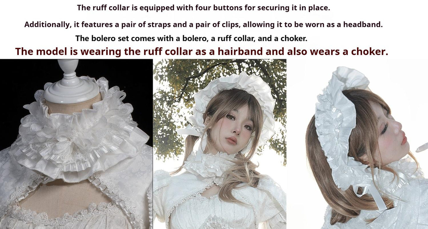 Smoothy - Caliburn - Gothic Lolita JSK Dress with Bolero with Detachable Sleeves