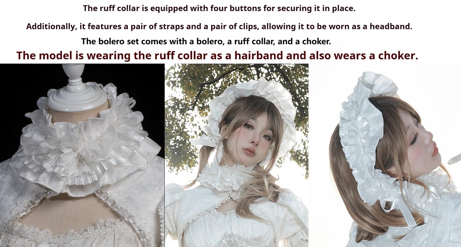 Smoothy - Caliburn - Gothic Lolita JSK Dress with Bolero with Detachable Sleeves