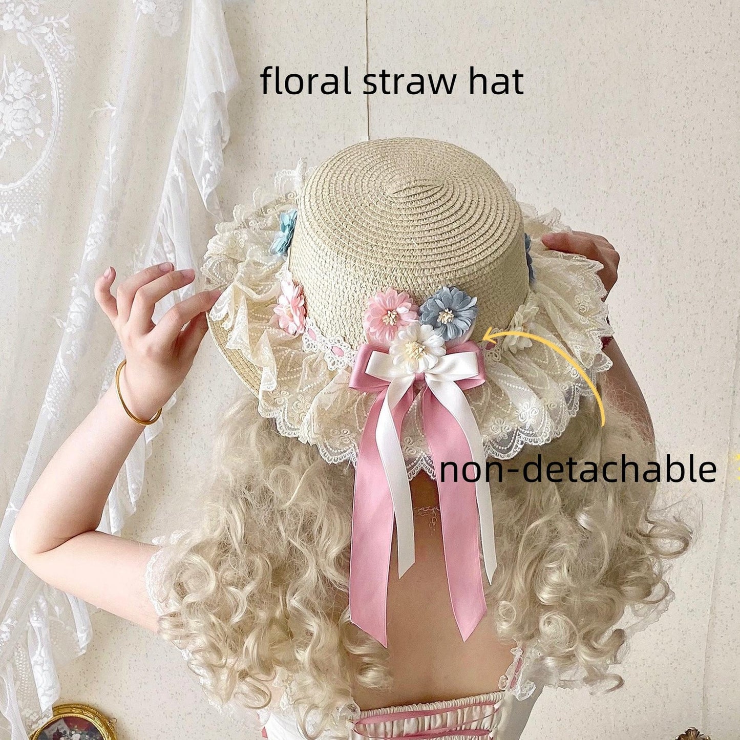 Uncle's Workshop - Fluttering Cherry Spring Strings - Cotton Sweet Lolita JSK Dress