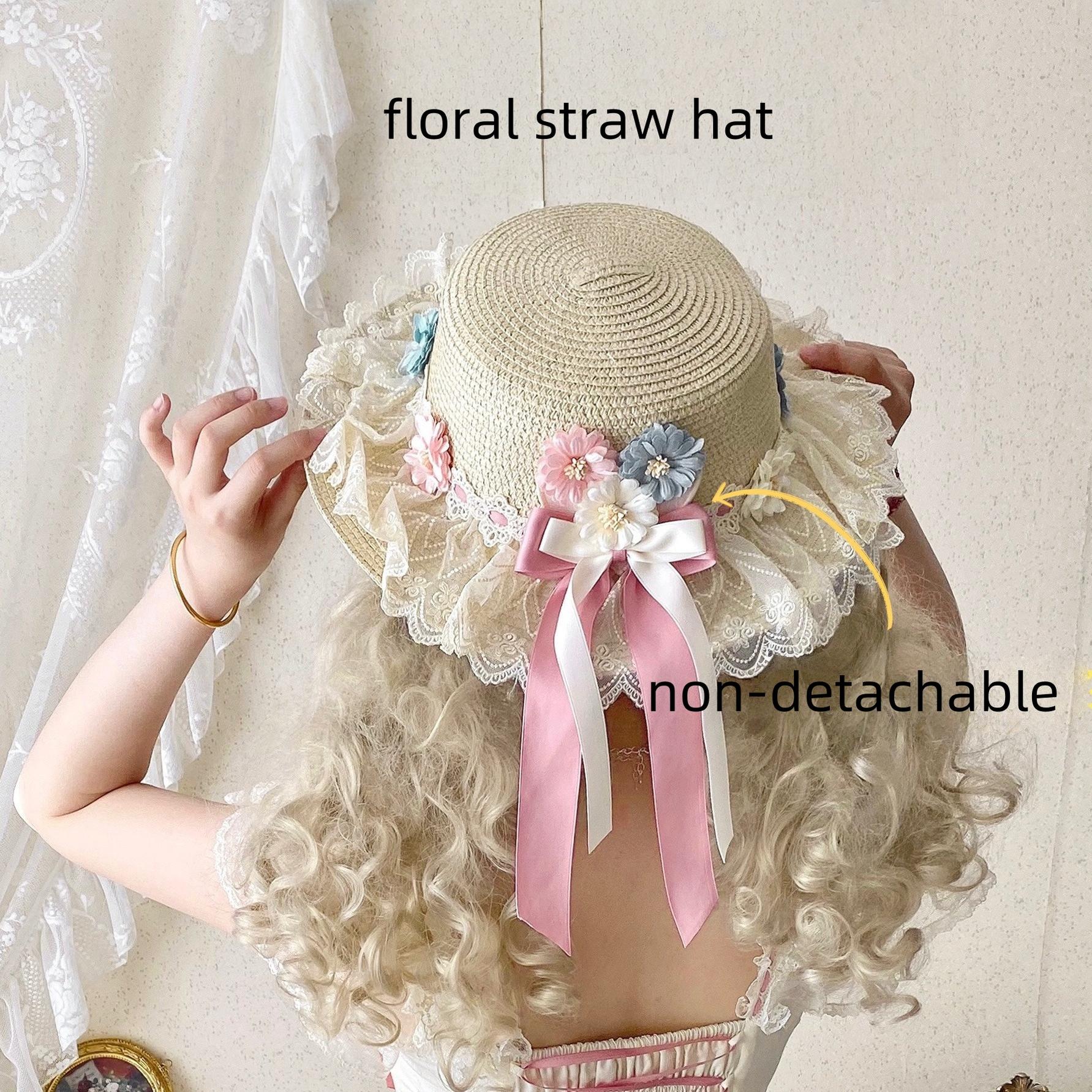 Uncle's Workshop - Fluttering Cherry Spring Strings - Cotton Sweet Lolita JSK Dress