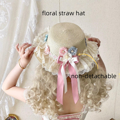 Uncle's Workshop - Fluttering Cherry Spring Strings - Cotton Sweet Lolita JSK Dress