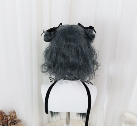 PippiPalace - Metaverse - Mix of Green And Blue Curly Short Wig