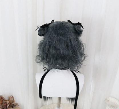 PippiPalace - Metaverse - Mix of Green And Blue Curly Short Wig