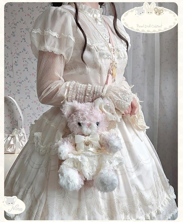 Mademoiselle Pearl - Pearl Doll Cabinet - Kawaii Lolita Plush Doll Bag with Outfit