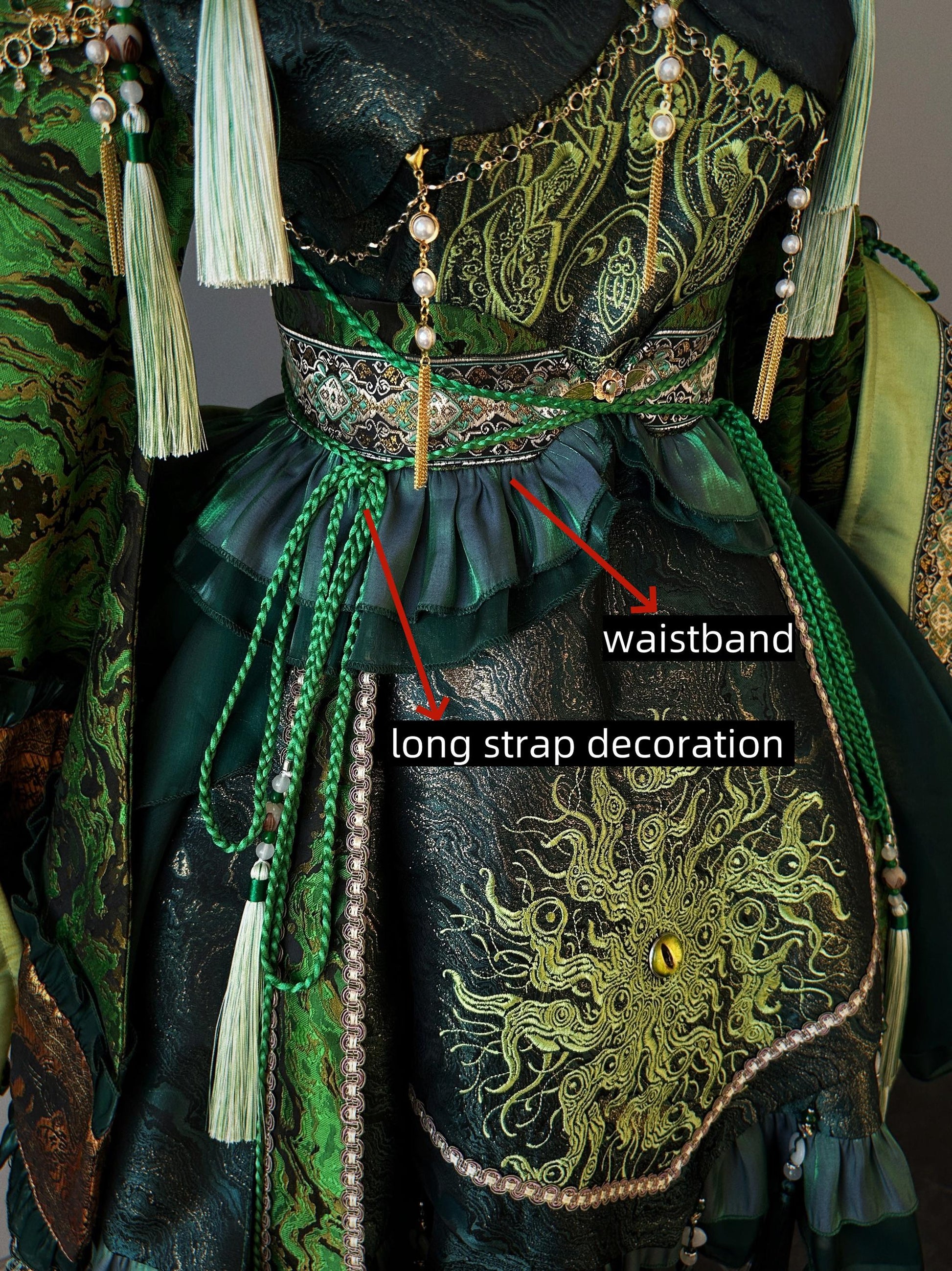 Your Highness - Baimu Ji - Gothic Lolita Dress Chinese Style OP with Terror Element