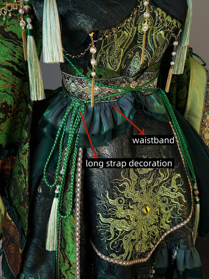 Your Highness - Baimu Ji - Gothic Lolita Dress Chinese Style OP with Terror Element