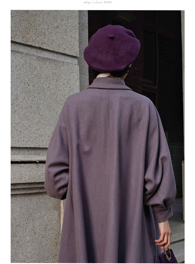 Western lady classical wool coat