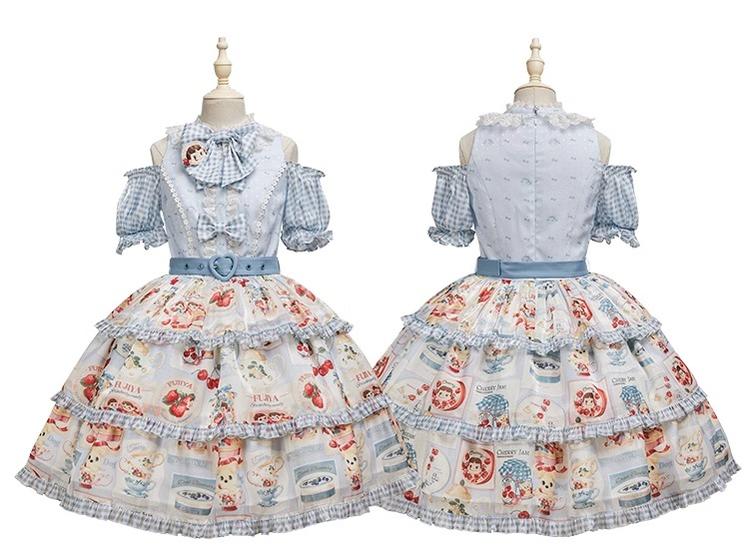 Summer Fairy - IP Collab Kawaii Lolita Dresses OP Home Wear Salopette Cardigan SK