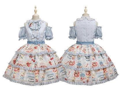 Summer Fairy - IP Collab Kawaii Lolita Dresses OP Home Wear Salopette Cardigan SK