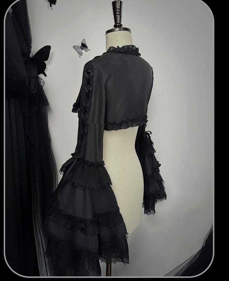 Susin Lolita - Bone-Eroded Butterfly - Gothic Lolita JSK & SK Set