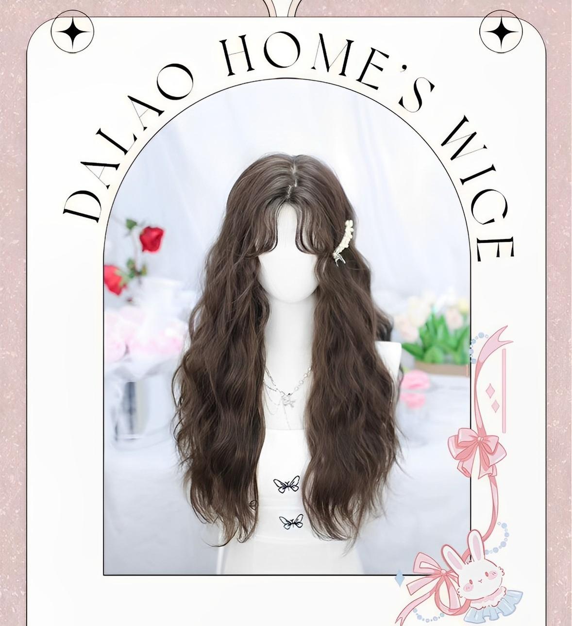 Dalao Home - Fallen - Daily Lolita Wigs Cold brown Long Hair