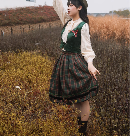 Miss Point - Ode to Joy - Elegant Lolita Winter Velvet Vest Customized