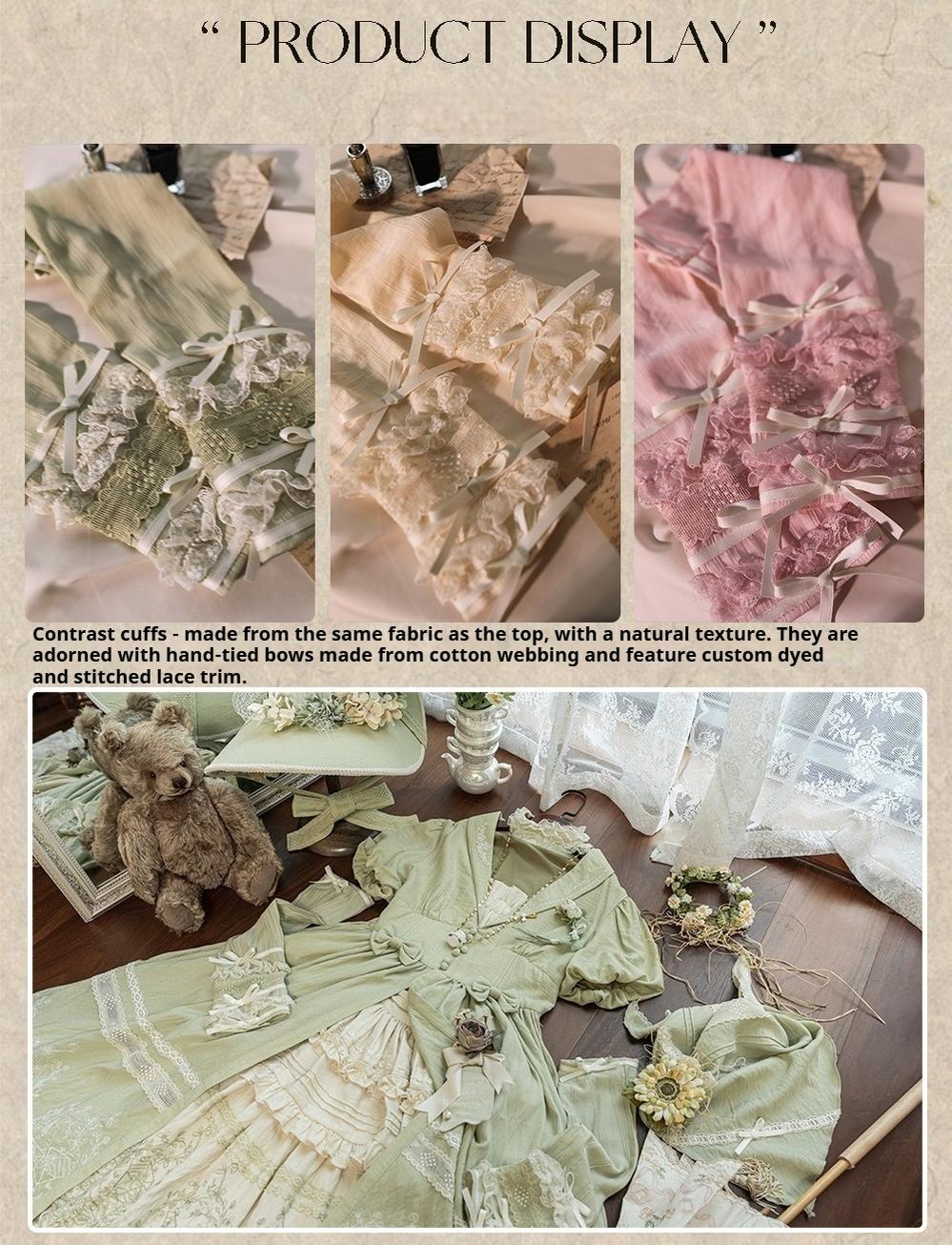 ZJstory - 14-line Poem Set - Classic Lolita Separate Dress Set Tiered Ruffles Skirt