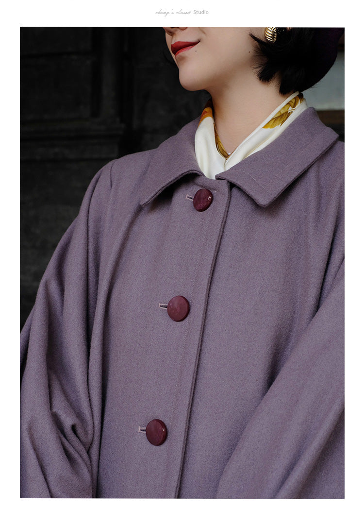 Western lady classical wool coat