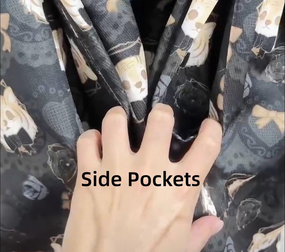 Good NIght Cats - Tiger in Autumn - Kawaii Lolita Printed OP Dress Set