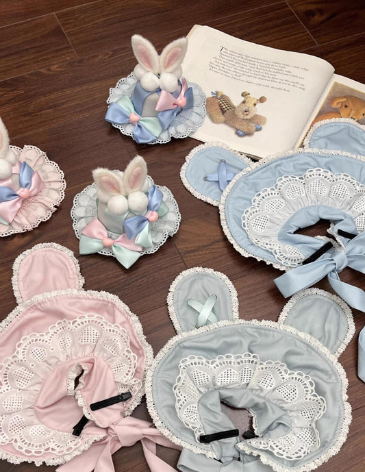 MeowMeow - Bunny Ear Kawaii Lolita Mini Top Hat, Headband