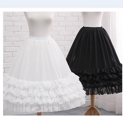 Manyiluo - Elegant Lolita A-type Carmen Adjustable Hoop Petticoat
