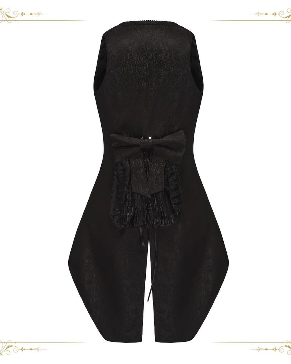 Immortal Thorn - Subtle Prejudice - Ouji Lolita Long Coat Hight-Low Hem with a Back Bow