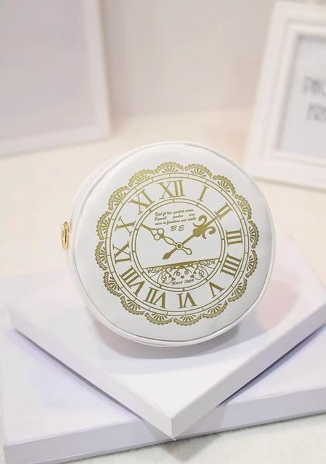 Kira - Alice Clock - Kawaii Lolita Shoulder Bag Round Lolita Crossbody Bag