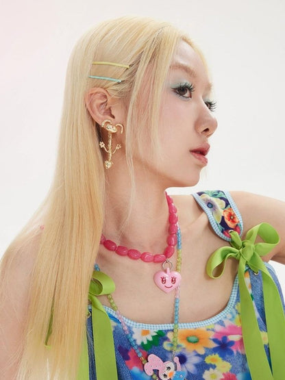 Gold × Silver Rabbit Earring And Ear Clip 【s0000002956】