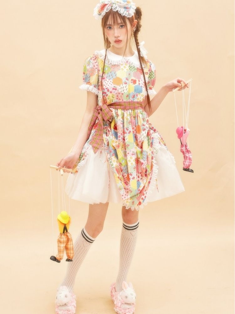 Fancy frill tulle dress【s0000001885】