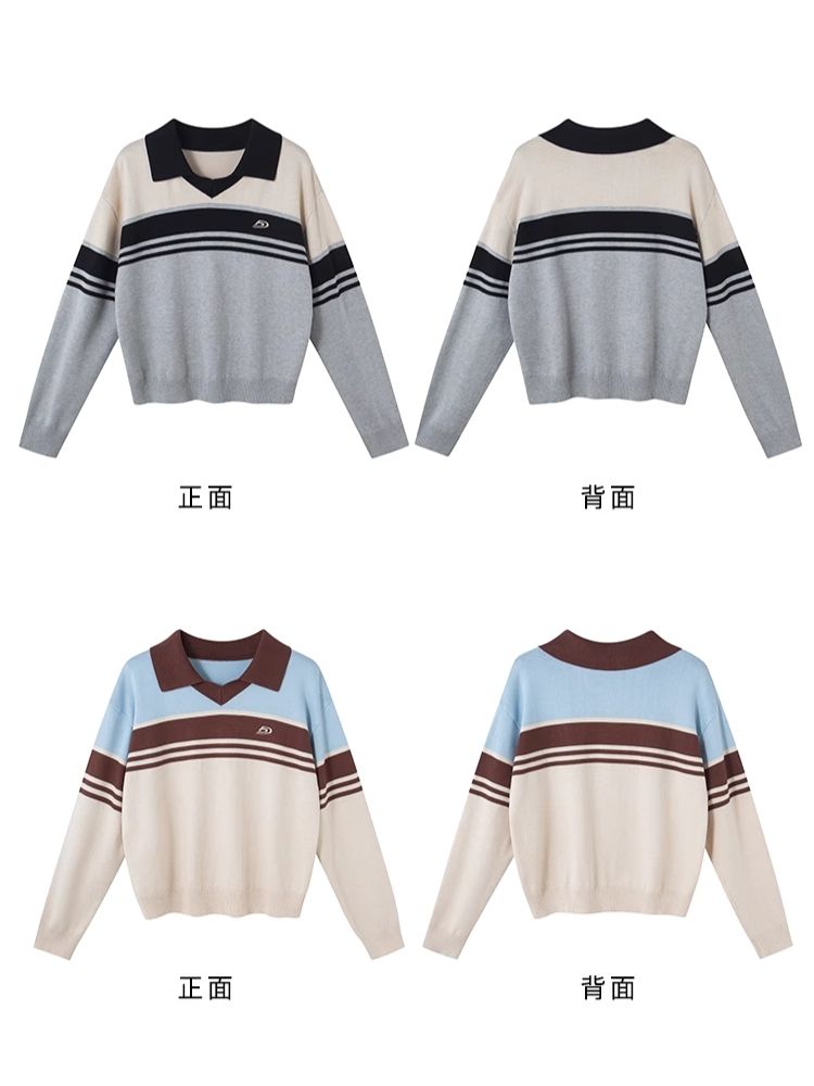 College style thin sweater【s0000003951】