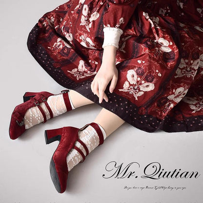 MR.Qiutian - Velia - Elegent Lolita Shoes CLA Thick Heel Shoes