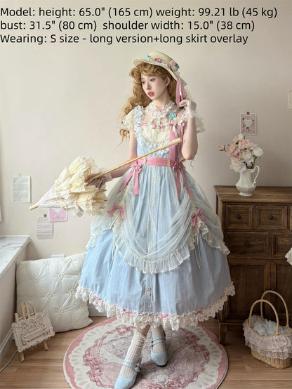 Uncle's Workshop - Fluttering Cherry Spring Strings - Cotton Sweet Lolita JSK Dress