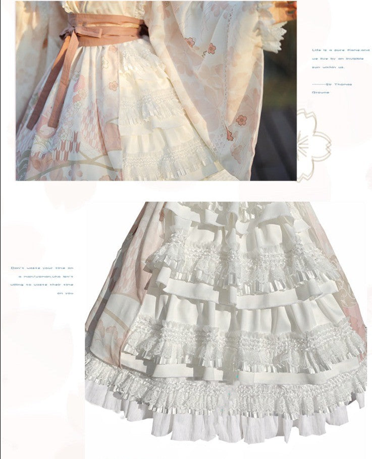 With PUJI - Xiaochunrihe - Wa Lolita OP Dress